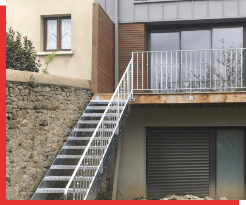 C2M53 Menuiserie Metallerie Serrurerie A Andouille Escalier Metal Bois 1